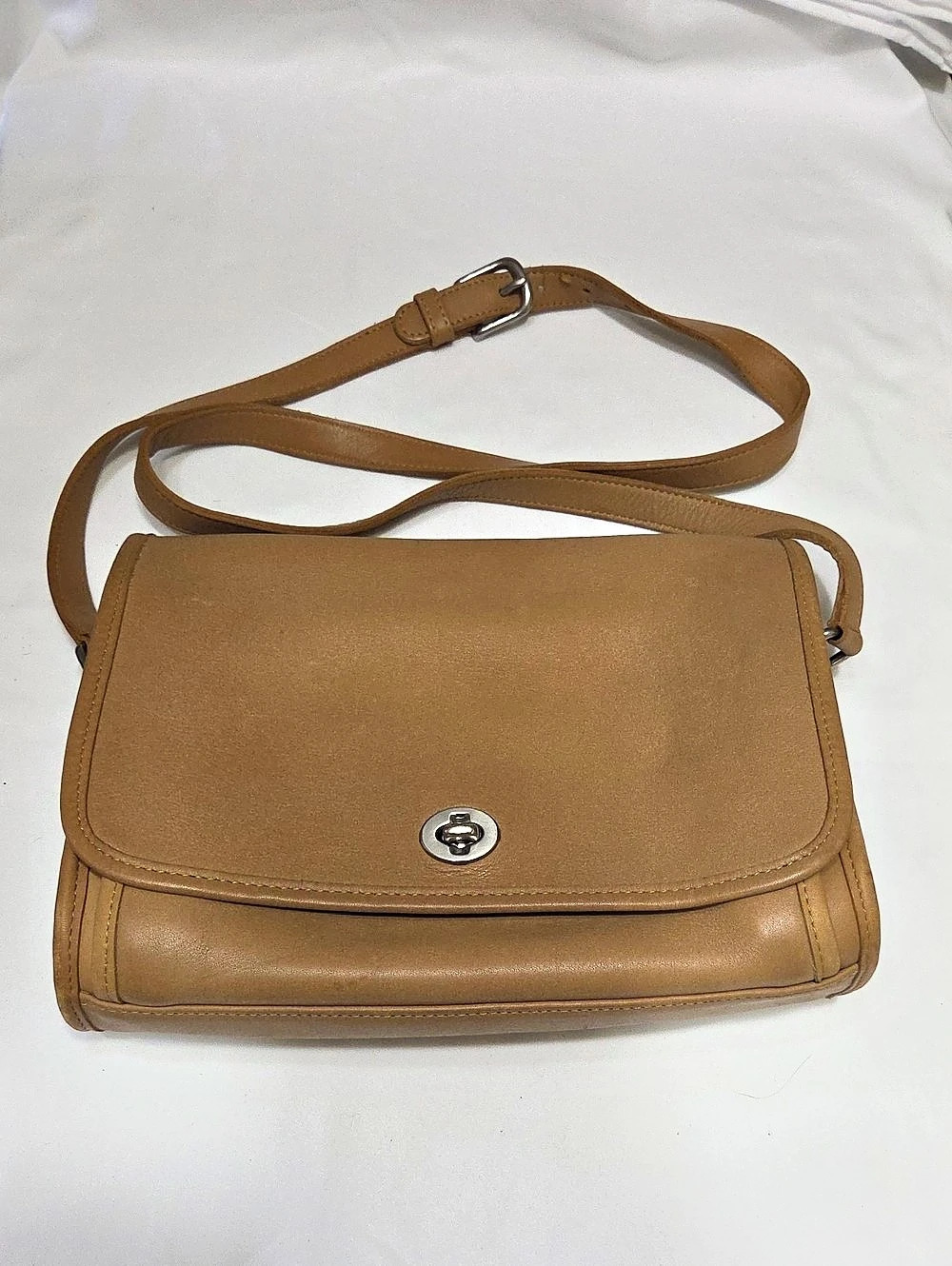 Coach City Bag 9790 Light Brown Leather Crossbody Bag